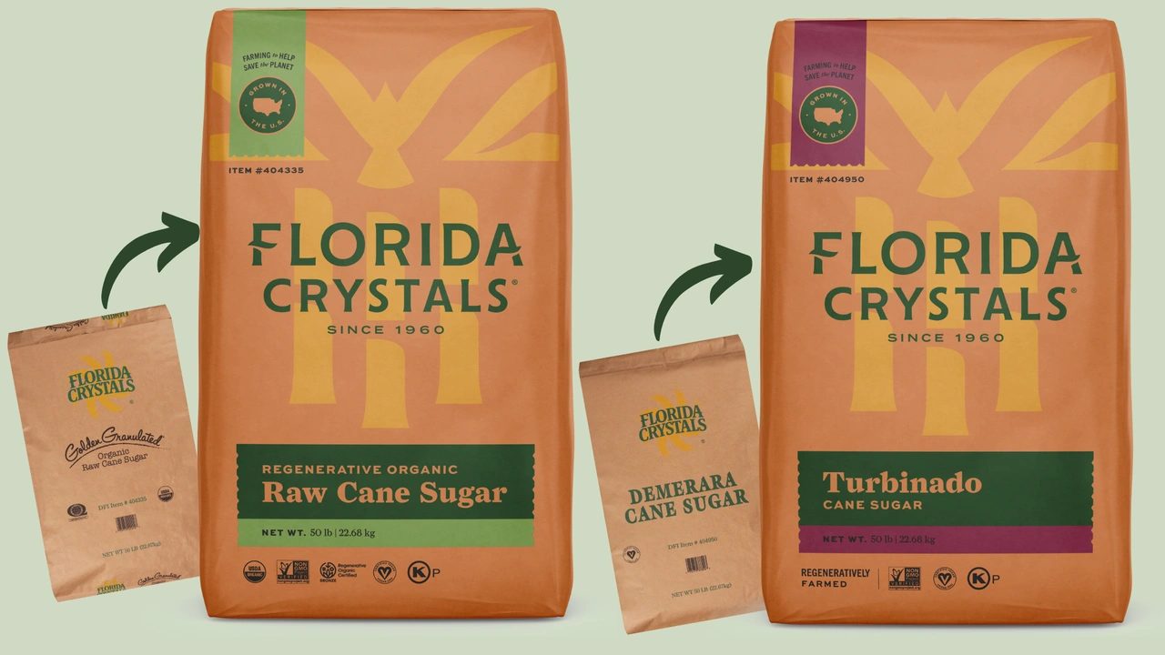 A Bold Paper Packaging Refresh for Florida Crystals